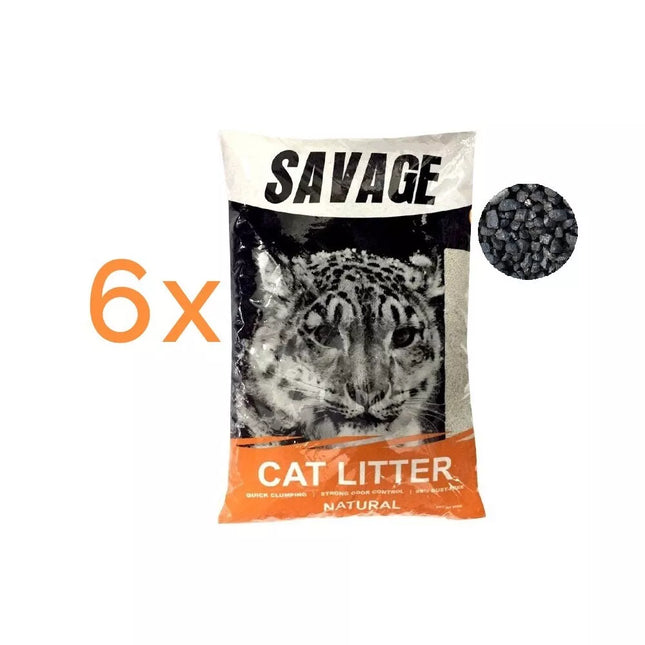 Savage Clumping Litter with Charcoal, 6x5 L