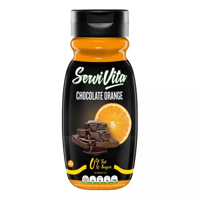 ServiVita Chocolate Orange Dessert Sauce 320 ml. Valid until 2025-09.20
