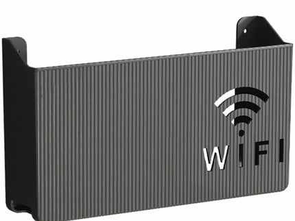 Sieninė lentyna Wi-Fi maršrutizatoriui (Juoda)