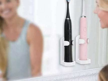 Wall-mounted electric toothbrush holder