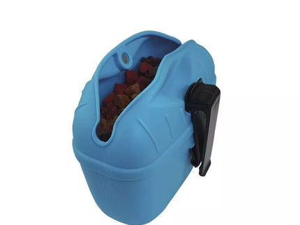 Silikoninis maišelis skanėstams, pilkas, 12,5x4x10,5 cm