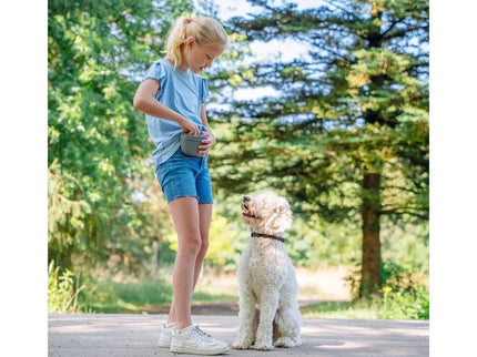 Silikoninis maišelis skanėstams, pilkas, 12,5x4x10,5 cm