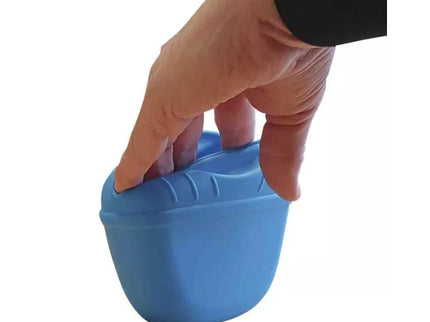 Silikoninis maišelis skanėstams, pilkas, 12,5x4x10,5 cm