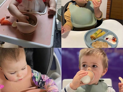 Silikoninis valgymo rinkinys vaikams - Rožinė