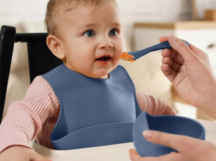 Silikoninis valgymo rinkinys vaikams - Violetinė