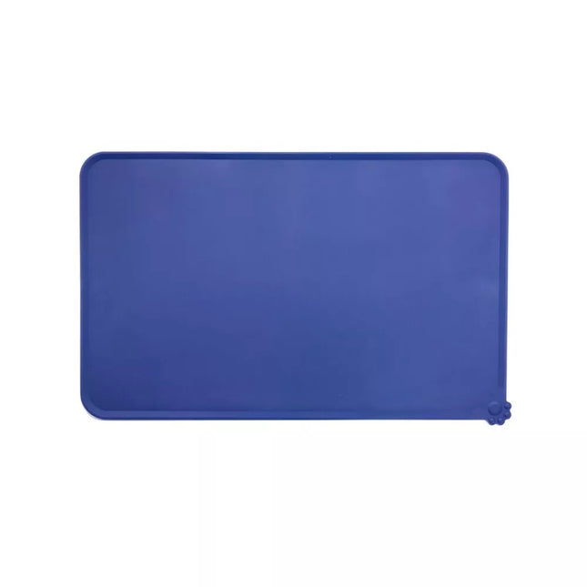 Silikoninis padėklas dubenėliams Canto, 47x30 cm, mėlynas