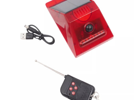 Siren with motion sensor and remote control