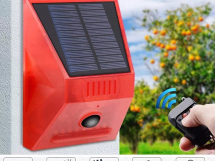 Siren with motion sensor and remote control