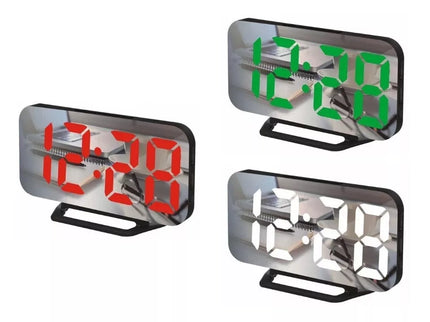 Digital Clock with Thermometer - Green