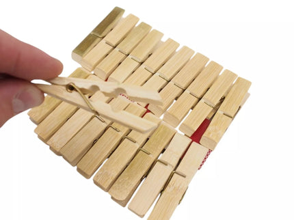 Skalbinių segtukai "Bamboo"