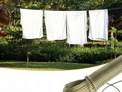 Skalbinių virvė su kabliukais 20 m