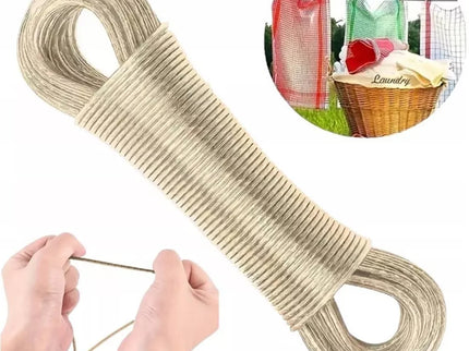 Skalbinių virvė su kabliukais 20 m