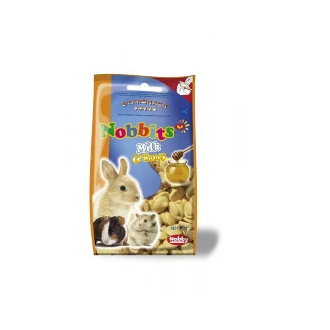 Treat for rodents with milk and honey, Nobbits, 75 g