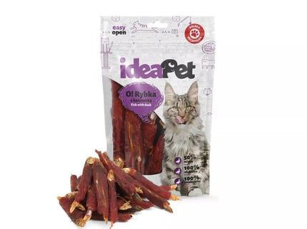 Dried Fish & Duck Treats for Cats, 60g