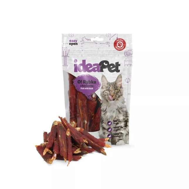 Dried Fish & Duck Treats for Cats, 60g