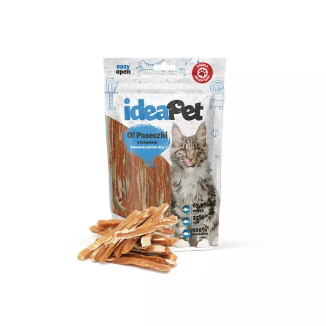 Salmon Flavor Cat Treats Sticks, 60g