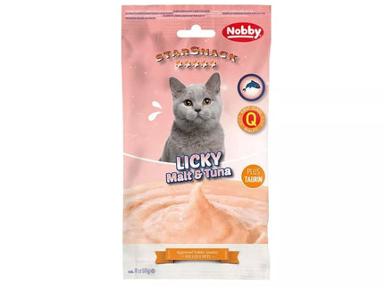 Cat treat with ground paste and tuna Licky, 5x15 g