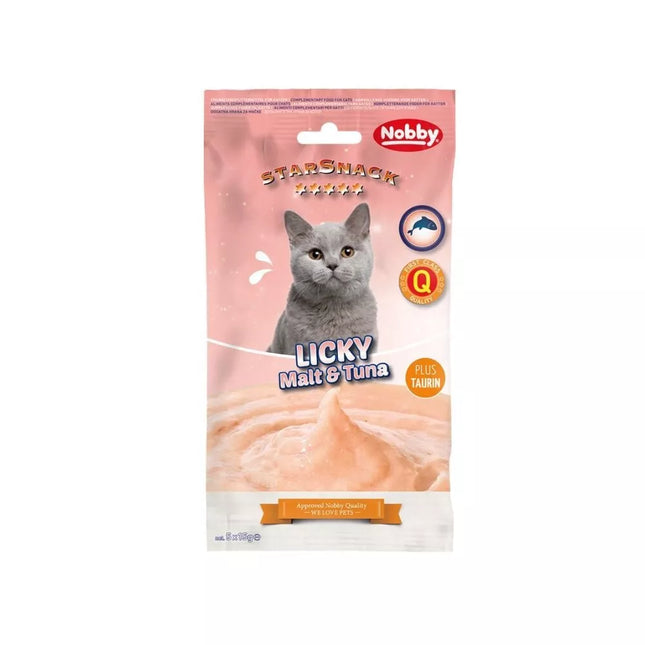 Cat treat with ground paste and tuna Licky, 5x15 g