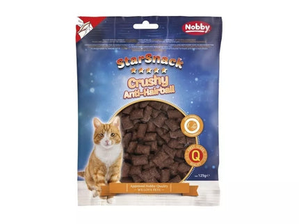 Skanėstas katėms traškios pagalvėlės Crushy Anti-Hairball, 125 g