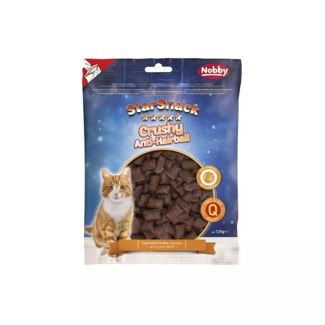 Crushy Anti-Hairball Crunchy Bites Cat Treats, 125 g