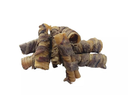 Dried trachea with meat dog treats, 2 pcs., 15 cm