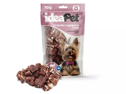 Lamb and Fish Dog Treat Cubes, 70g