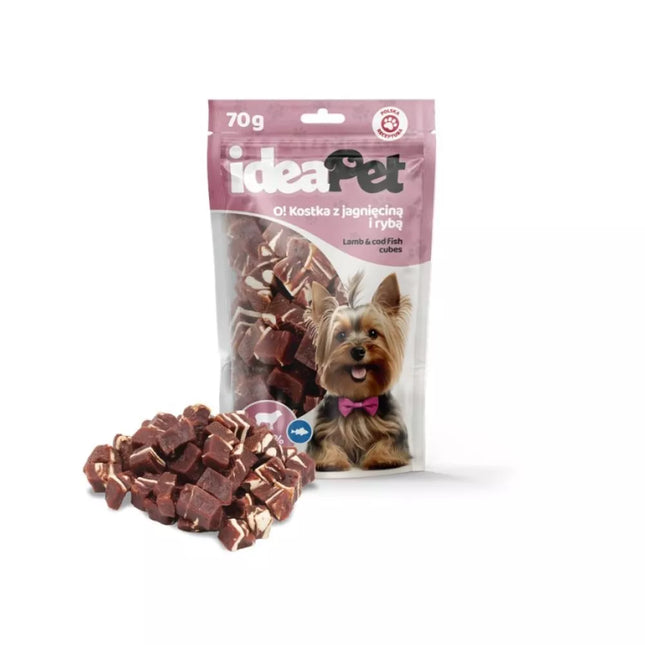 Lamb and Fish Dog Treat Cubes, 70g