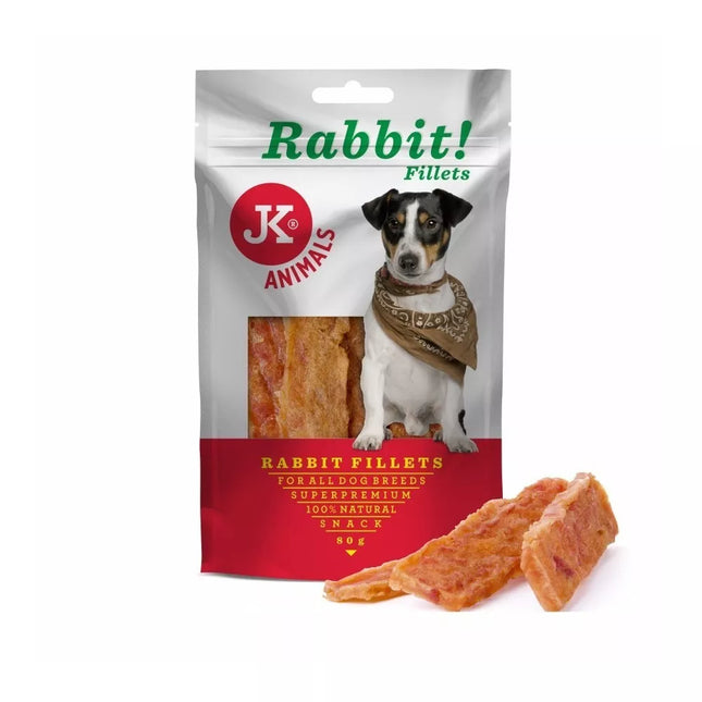 Rabbit Fillet Meat Snack for Dogs 80 g