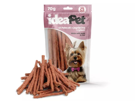 Dog treats sticks with lamb and rice, 70 g
