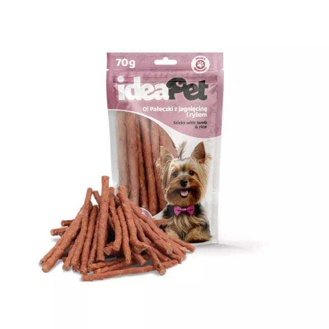 Dog treats sticks with lamb and rice, 70 g