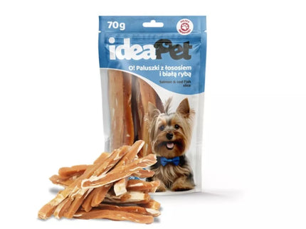 Dog Treat Sticks with Salmon and White Fish, 70 g