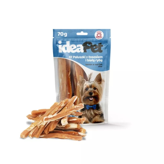 Dog Treat Sticks with Salmon and White Fish, 70 g