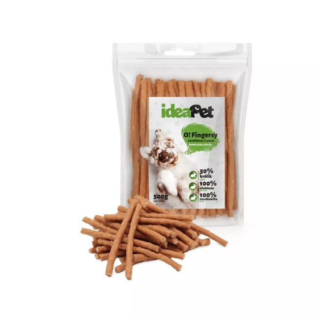 Dog treats sticks with rabbit and rice, 500 g