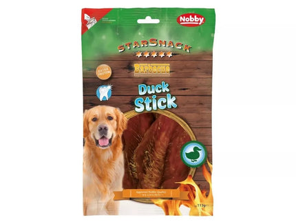 StarSnack Barbecue Duck Stick Dog Treat with Duck and Beef Rawhide, 113g