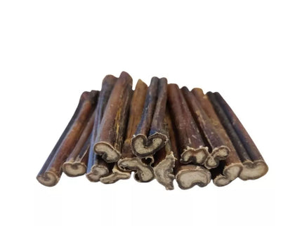 Dried Bull Pizzle Sticks for Dogs, 12 cm, 50 Count