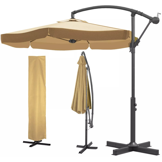 Sodo skėtis Smėlio spalvos