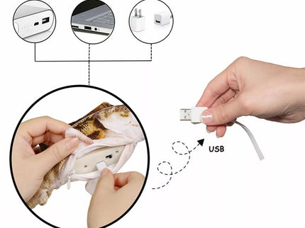 Šokinėjanti žuvis - žaislas katei