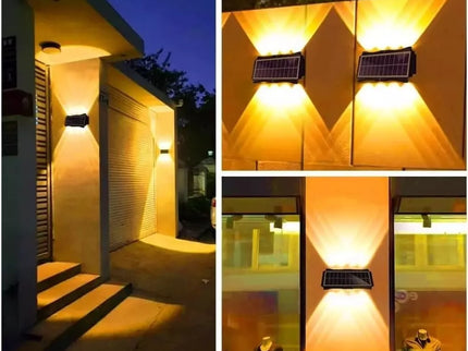 Šoninis LED šviestuvas su saulės panele