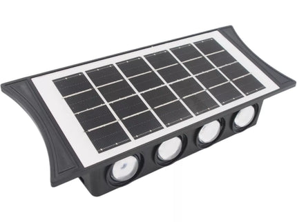 Šoninis LED šviestuvas su saulės panele