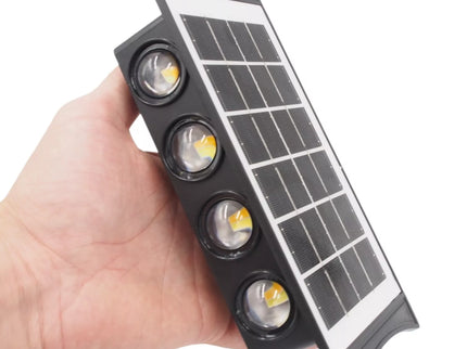 Šoninis LED šviestuvas su saulės panele