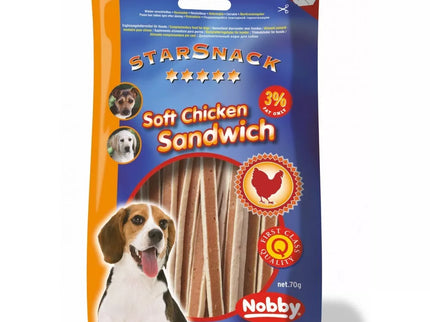 StarSnack Soft Chicken "Sandwiches" Dog Treats, 70g