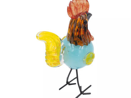 Stiklinė dekoracija „Gaidys“ – 12×8.5×23 cm