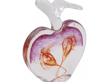 Stiklinė dekoracija „Obuolys“ – 13×5×17 cm