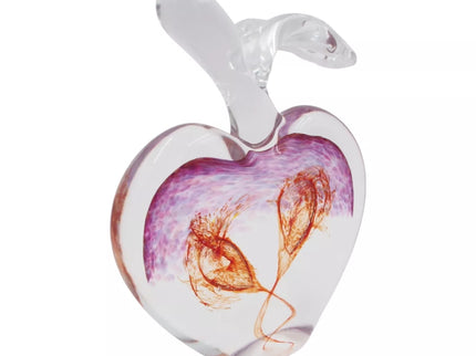 Stiklinė dekoracija „Obuolys“ – 13×5×17 cm