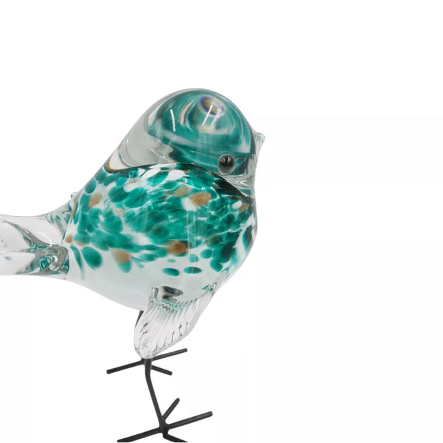 Stiklinė dekoracija „Paukštelis“ – 16×12×26 cm White