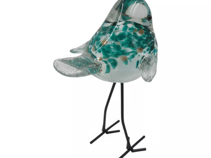 Stiklinė dekoracija „Paukštelis“ – 16×12×26 cm White