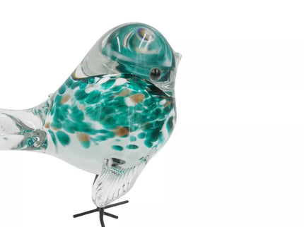 Stiklinė dekoracija „Paukštelis“ – 16×12×26 cm White