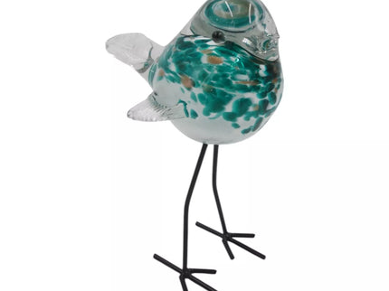 Stiklinė dekoracija „Paukštelis“ – 16×12×26 cm White