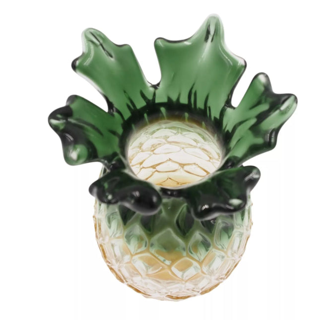 Stiklinė dekoratyvinė vaza „Ananasas“ 14 × 14 × 24 cm