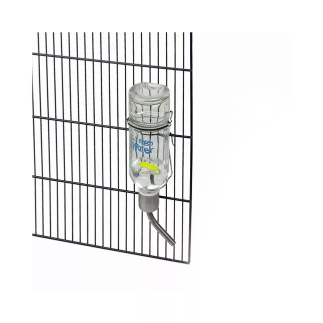 Rodent glass water bottle, 177 ml